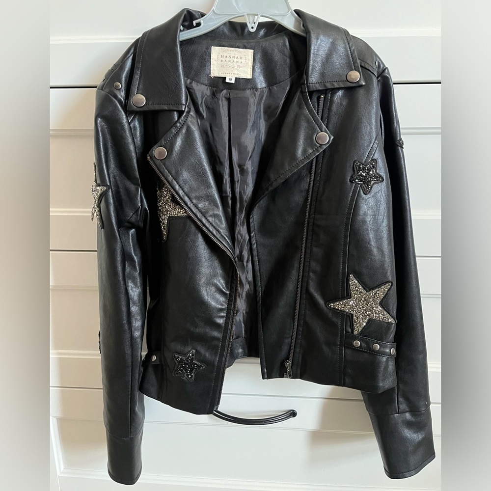 Girls leather blazer